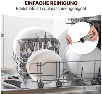 ProfiCook Milchaufschäumer PC-MS 1273 – Elegantes Design und einfache Reinigung