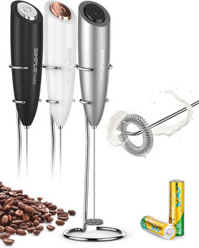 SimpleTaste Milchaufschäumer Elektrisch Silber