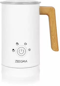 ZEEGMA MILKEE Milchaufschäumer ZE-MILKEE WOOD WHITE