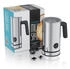 Arendo Milchaufschäumer elektrisch 500 W 4 Modi 150-300ml Edelstahlgehäuse silber