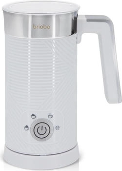 Briebe MF1172WHT Elegance Milchaufschäumer Erhitzer Kalt-/Heißschaum 130ml Warme Milch 300ml Weiß