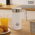 Briebe MF1172WHT Elegance Milchaufschäumer Erhitzer Kalt-/Heißschaum 130ml Warme Milch 300ml Weiß