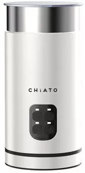 CHiATO milkPLAY Elektrischer Milchaufschäumer weiß