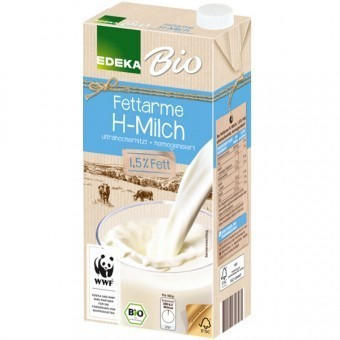 Edeka Fettarme H-Milch Bio 1,5% Fett (12x1l)