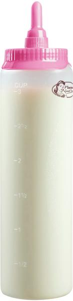 Bestron Teigportionierer in Weiß - 700 ml, für Crepes, Poffertjes, Pfannkuchen, Waffeln, Muffins oder Donutteig, transparent/rosa, (1-tlg) beige