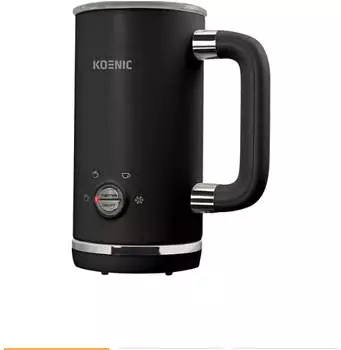 KOENIC KMF 15321 B Milchaufsch&auml;umer, Schwarz/Edelstahl