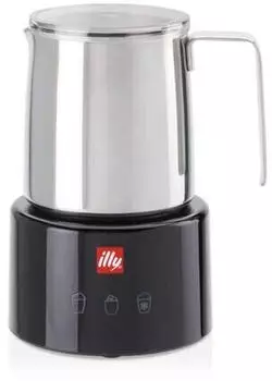 illy Milchaufschäumer edelstahl/schwarz
