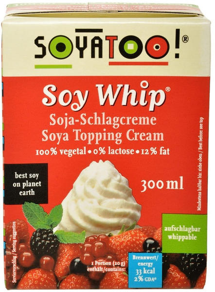 Soyatoo! SOY WHIP Schlagcreme Soja 0,3l