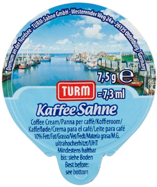 Turm Kaffeesahne 10% Fett in Tassenportionen (240 Port.)