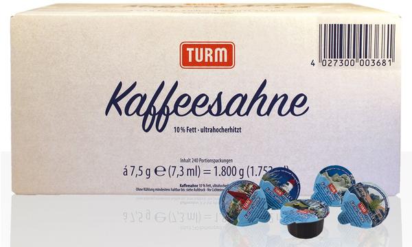 TURM-Sahne GmbH Turm Kaffeesahne 10% Fett in Tassenportionen (5x240 Port.)