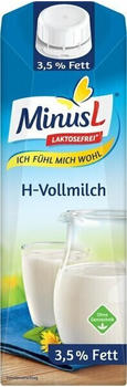 MinusL Laktosefreie H-Vollmilch 3,5% Fett (10x1l)