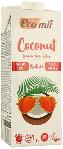 EcoMil Organic Coconut Drink Sugar Free 1 l