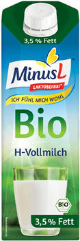 MinusL laktosefreie Bio H-Milch 3,5% Fett