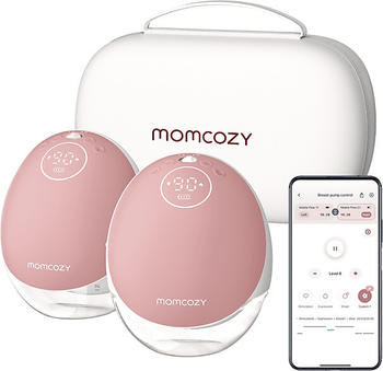 momcozy Milchpumpe M9 Mobile Flow doppelt – Intelligente Steuerung für personalisiertes Abpumpen