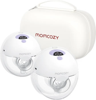 momcozy Doppelmilchpumpe tragbar M5 lila