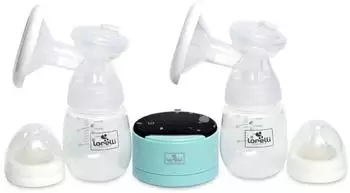 Lorelli Daily Comfort Elektrische Doppelmilchpumpe LCD-Anzeige, blau (10220590002)