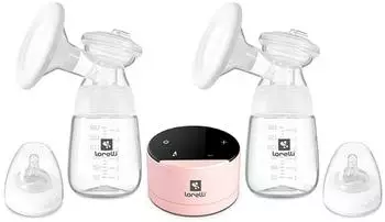 Lorelli Daily Comfort elektrische Doppelmilchpumpe LCD-Anzeige, pink (10220590004)