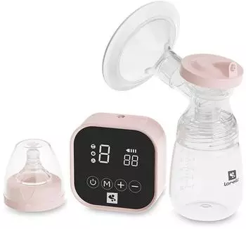 Lorelli Lea elektrische Milchpumpe 180ml, 4 Modi, 9 Vakuumstufen, rosa (10220830002)