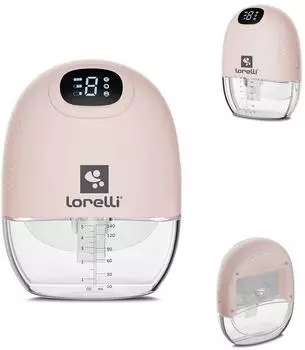 Lorelli Alice Elektrische Milchpumpe 140ml, 9 Stufen, 3 Modi, rosa (10220840002)