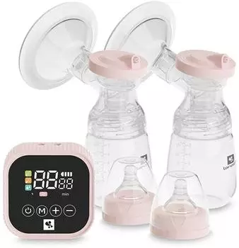 Lorelli Eva elektrische Doppelmilchpumpe 180ml, rosa (10220820002)