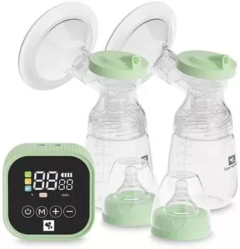 Lorelli Eva Elektrische Doppelmilchpumpe 180ml, USB, Timer, grün (10220820003)