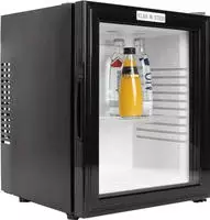 Klarstein 10005439, Klarstein Brooklyn Minibar 23 Liter Klasse E schwarz Glas...