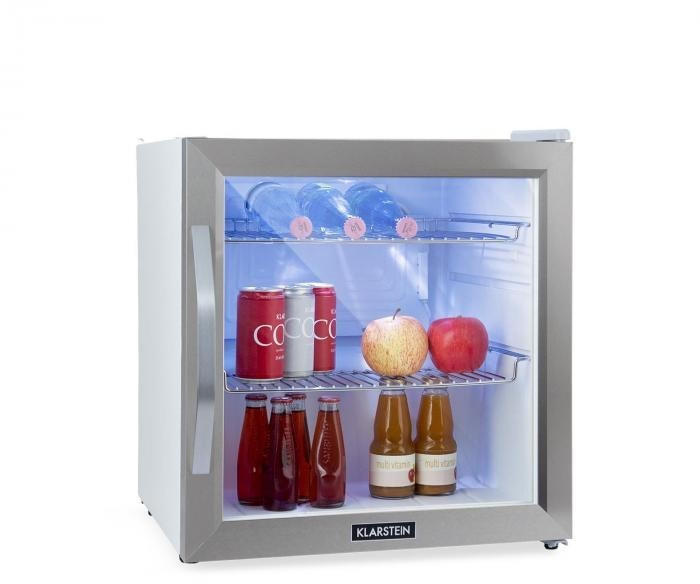 Klarstein Getränkekühlschrank, Kühlschrank Klein mit 3 Ablagen