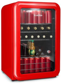 Klarstein Mini Retro Bar Kühlschrank rot