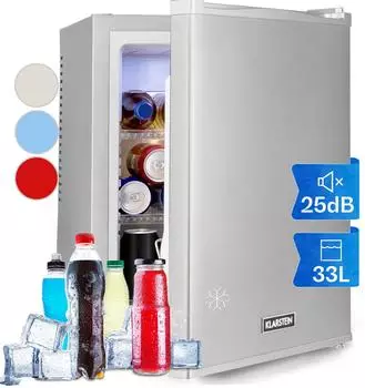 Klarstein Happy Hour Minibar 32 l silber