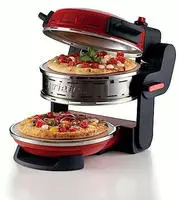Ariete Pizzaofen "927R Doppelpizzaofen f&uuml;r 2 Pizzen gleichzeitig, rot"