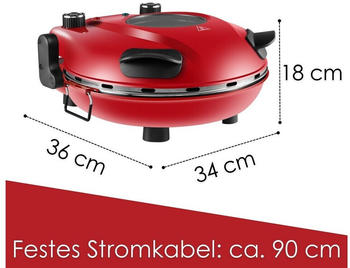 Steinborg SB-3140 – Steinborg SB-3140 backt Pizza mit Stein und gezielter Hitze