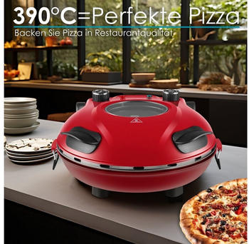 Steinborg SB-3140 – Pizzastein sorgt für knusprige Böden bei direkter Hitze