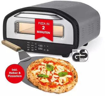 GOURMETmaxx Elektro-Pizzaofen 1700W mit Pizza-Heber 14246 – GOURMETmaxx Elektro-Pizzaofen 1700W mit Pizza-Heber 14246: Perfekte Pizza zu Hause