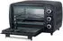 ICQN Minibackofen 15 Liter , 1200W, 90°C-230°C, 60 min. Timer, Anthrazit