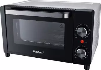 Steba Mini-Backofen mit wirksamer Gehäuseisolation, Pizzatiefe bis Ø 22 cm,