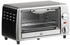 HomCom Mini Backofen 10 Liter 750W Timer 60 Minuten Backblech und Rost 36,5x26x22 cm Silber