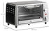 HomCom Mini Backofen 10 Liter 750W Timer 60 Minuten Backblech und Rost 36,5x26x22 cm Silber