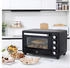 HomCom Mini Backofen 32L 3 Kochmodi Edelstahl Schwarz