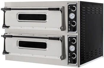 Hendi Pizzaofen BASIC XXL 66, , 2 Kammern, 400V/18000W, 1365x968x(H)745mm