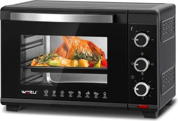 Woltu WOLTU Mini Backofen 28 L,1600 W, 100230 &deg;C, 060 Min, 3 Heizmodi, Schwarz
