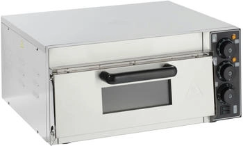 GastroHero Pizzaofen 35 cm I Elektrischer Pizzaofen mit Keramikboden I Pizza Maker für 1 Pizza Ø 35 cm