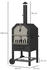 Outsunny 2-in-1 Pizzaofen Outdoor mit Rollen 66x 45x 158 cm