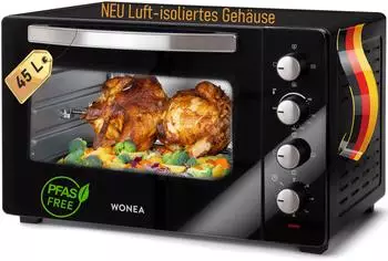 WONEA Minibackofen 45 Liter