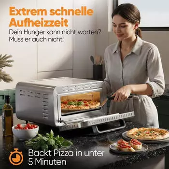 ProfiCook 501323 – Leistungsstarkes Backen mit originalem Pizzastein