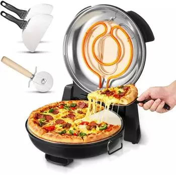 VEVOR Pizzaofen, schwarz, 1200 W