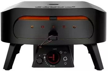 Cozze Gas Pizzaofen 13 CLASSIC Black Edition mit rotierendem Pizzastein & Hitzeschild (90858)