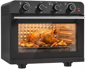 HomCom Mini-Backofen Heißluftfritteuse 36L 1800W (800-341V90BK)