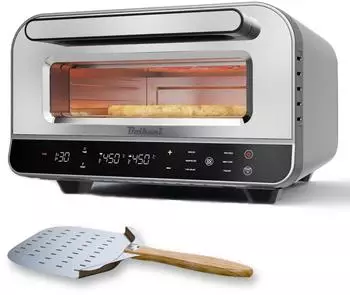 BOLKANI PM120T Pizzaofen elektrisch 1700W, 450&deg;C, mit Pizzastein (PM120T)