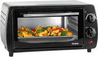 Minibackofen 800w 10 Liter. 60mintimer Schwarz-silber 7332 4712 - Trisa