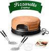 Emerio Pizzarette, 1 Pizza/Pizzen, Schwarz, Braun, 1100 W, 220 - 240 V, 50 / 60 Hz